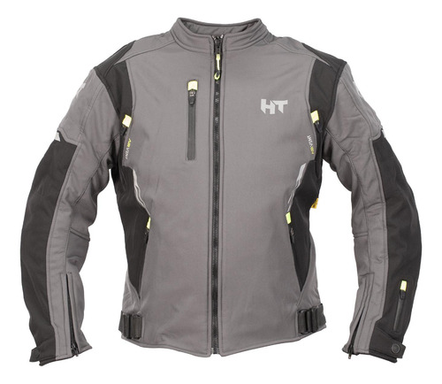 Chamarra Moto Repelente Talla S Amarillo Softshell Hebotech