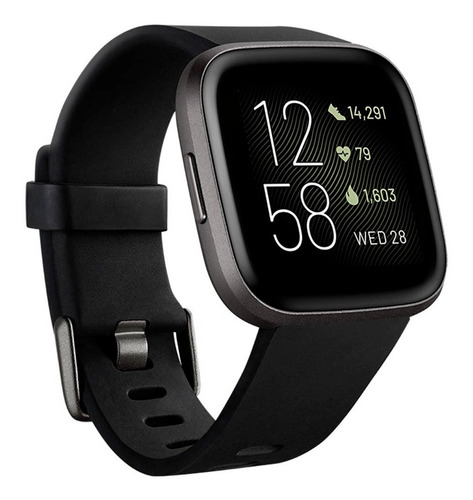 Smartwatch Fitbit Versa 2 Aluminio Con Nfc Black/carbon