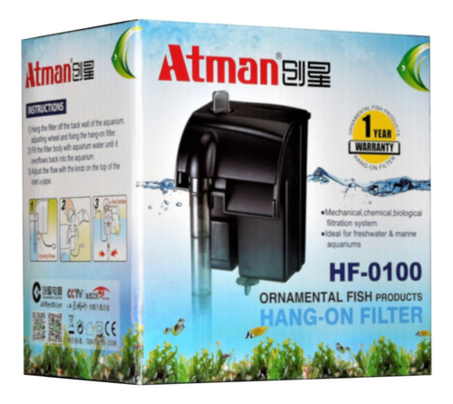Filtro Externo Atman Hf100 160 L/h 220v