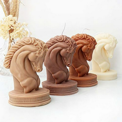 Molde De Silicona Para Velas En Forma De Caballo 3d - Decora