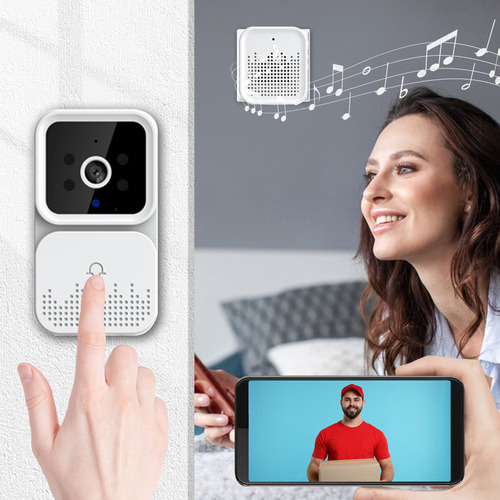 Timbre Duradero Con Vídeo Remoto Inalámbrico Inteligente Int
