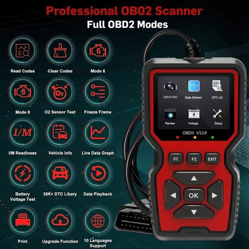 Scanner Profissional De Motor De Diagnóstico Automotivo Obd2