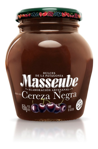 Mermelada Masseube Cereza Negra Tradicional 350 Gr X 5u