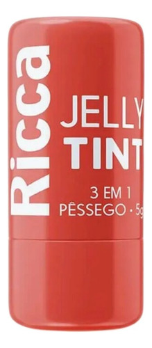 Bastão 3 Em 1 Batom Blush Sombra Jelly Tint Pêssego 5g Ricca