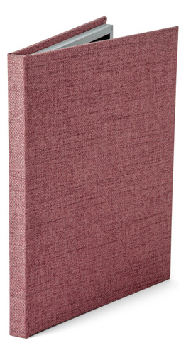 Livro Caixa Com Revestimento Em Linho Rose 25x19x2,5cm