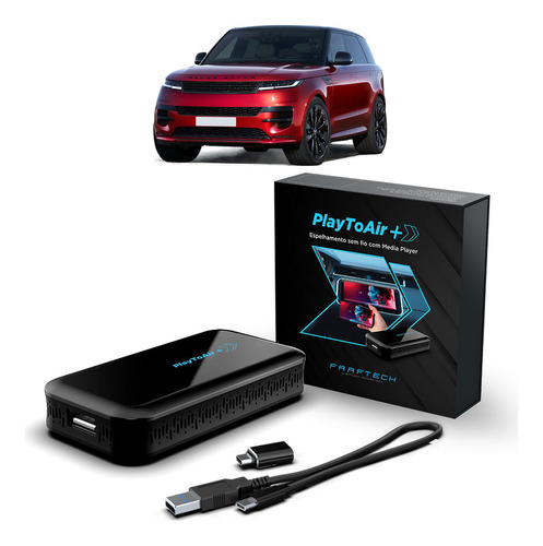 Espelhamento Carplay Sem Fio Player Playtoair+ Rr Sport