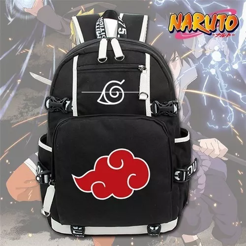 Mochila Renegados Akatsuki Ninjas Nuvens vermelhas Estilo Saco