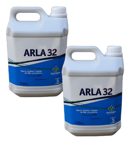 Kit 2 Arla 32 Fertibom 5 Litros Agente Redutor Líquido Nox