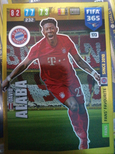 Carta Adrenalyn Fifa 365 2020 / David Alaba