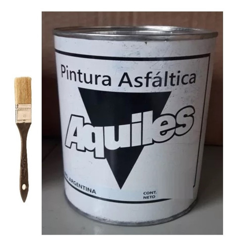 Combo Pintura Asfáltica Aquiles X 18 Lts + Pincel