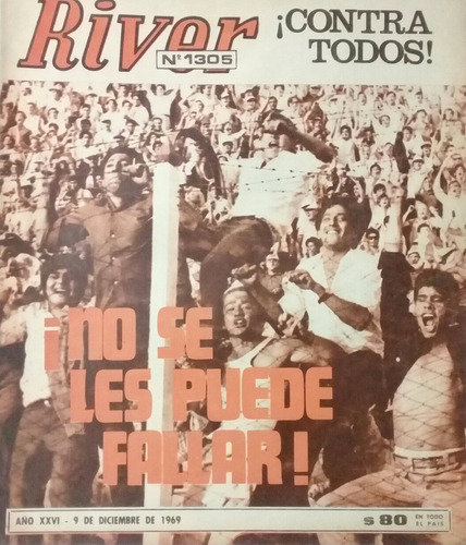 Revista River 1305 Nacional 1969 Huracan 1 River 3