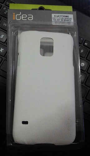 Case Couro Samsung Galaxy S5 Branco