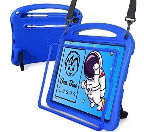 Funda Niños iPad Pro12.9 (5ª 4ª3ªgen;2021-2018)c/correa Azul