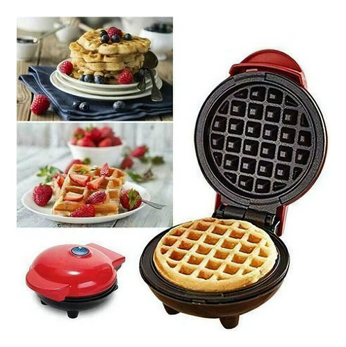 Mini Wafflera Color Rojo