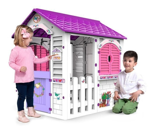 Casita De Juegos Plástica Casabella P/ Niños 104x84x103cm(h)