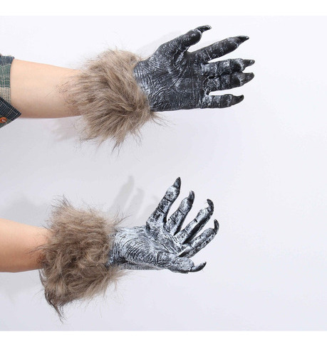 Halloween Cabeza De Lobo Garra Props Terrible Lobo Maquillaj