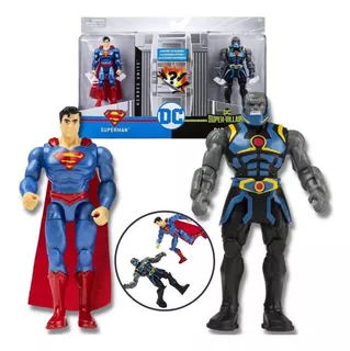Boneco Superman & Darkseid - Dc Super Vilões - Spin Master