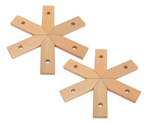 Almohadilla De Madera Resistente Al Calor Para Maceta, 2 Pie