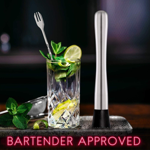 * Batidor De Cocteles/cuchara Mezcladora De Acero