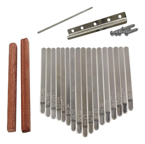 Liyafy Paquete De 17 Llaves Kalimba Diy Kit De Puente Para B