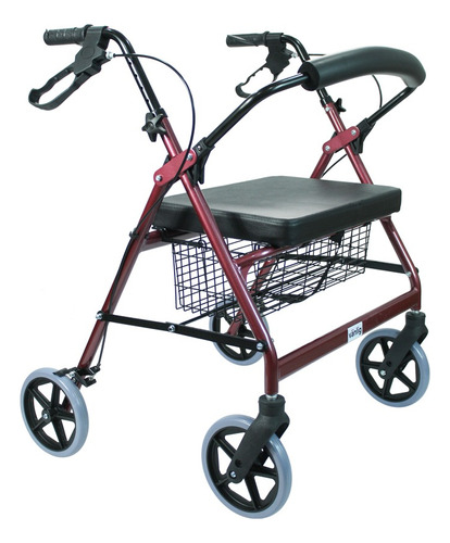 Andadera Rollator Extra Ancha Sobrepeso Reforzada 150kg