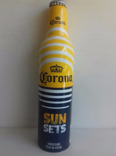 Botella Llena Corona Cerveza Sunsets Aluminio Edic Limitada
