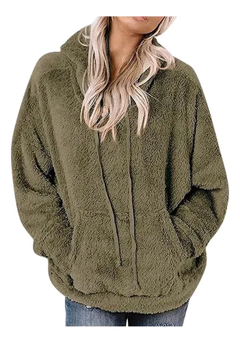 Sueter peluche mujer sale