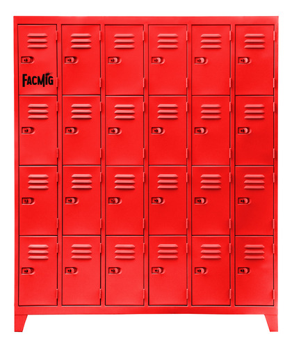 Lockers Metálicos 24 Puertas Marca Facmig Chapa 22 Reforzado
