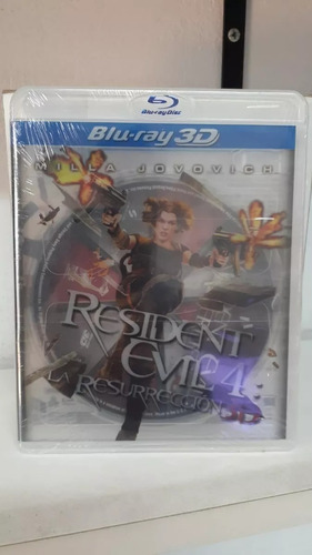 Blu-ray 3d -- Resident Evil 4 La Resurreccion