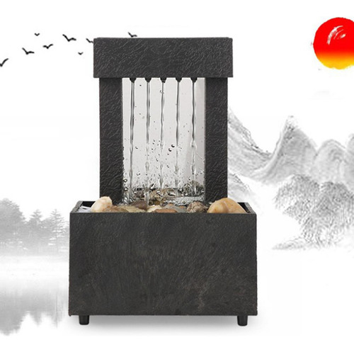 2x De Cascada Feng Shui Meditación Fuente De Cascada
