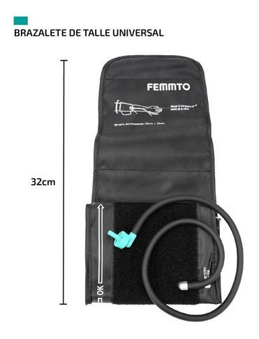 Imagen 6 de 10 de Tensiómetro digital de brazo automático Femmto YK-BPA2