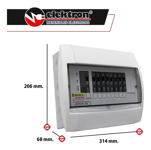 Imagen 3 de 6 de Centro De Carga - Qox208 - 100a 1f 3h 120/240v - 10ka - 10sp
