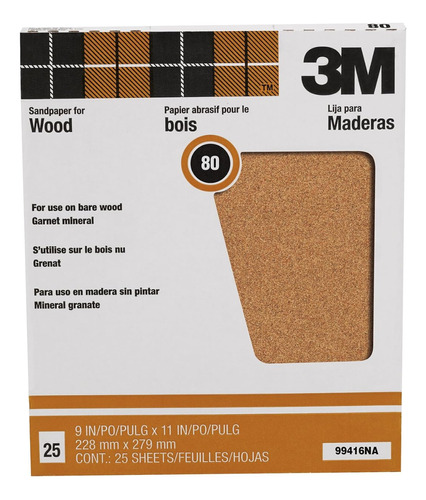 3m Safety 88590na 99416 Hojas De Lijado De Granate