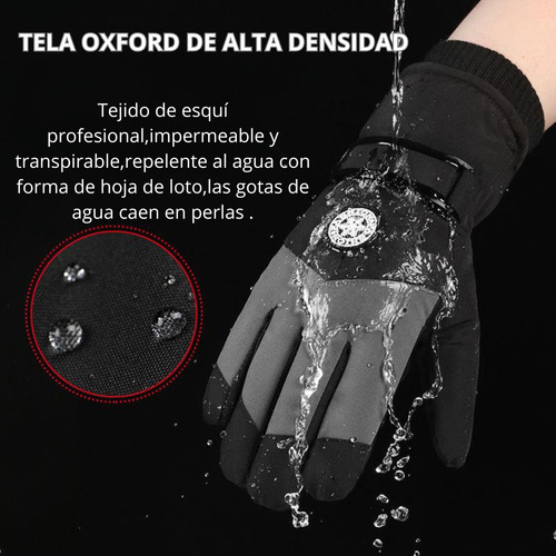 Guantes Térmicos Mujer Abrigados Ski Snowboard Nieve Lila