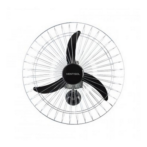 Ventilador De Parede Oscilante Preto Bivolt 60cm Ventisol