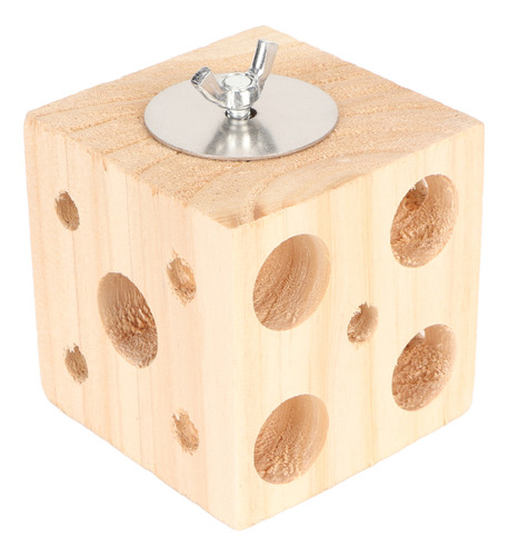 Juguete Block Bird Forrajear Y Triturar Madera Para Masticar
