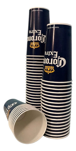 Vaso Desechable Encerado Cerveza Extra Miche 100 Pzas 1300ml Azul