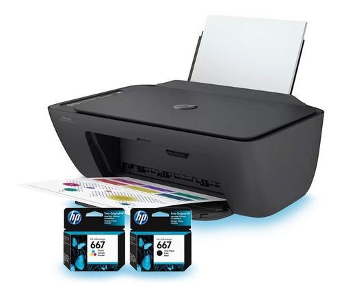 Impressora Hp Deskjet Ink Adv 2774 Cor Preto 110V/220V