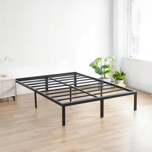 Marco De Cama Con Tablas De Acero Resistente T-3000 De 18 Pu