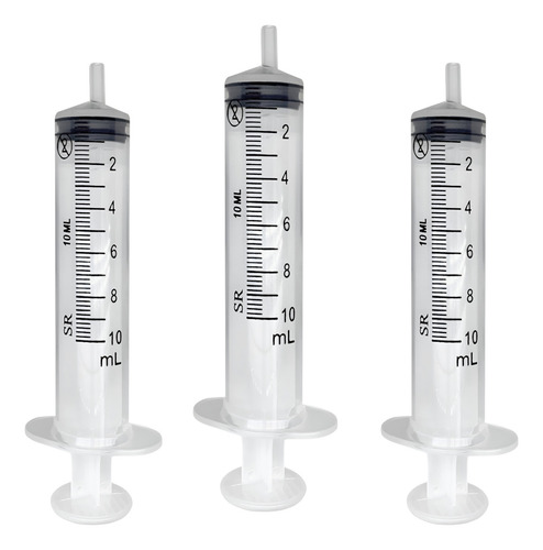 Seringa Hospitalar 10ml Sem Agulha Bico Liso 10und Capacidade Em Volume 10 Ml