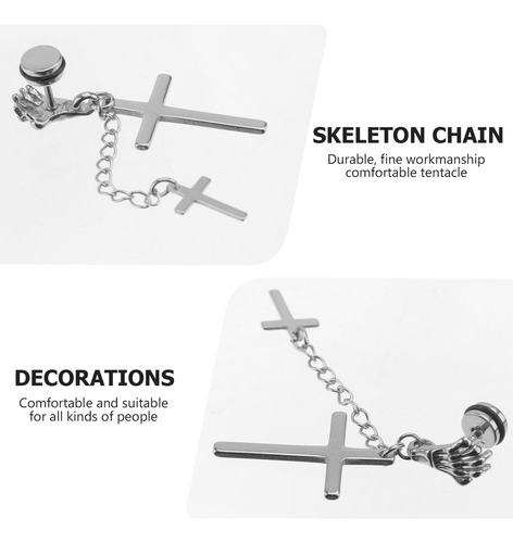 Pendientes Con Forma De Cruz Con Forma De Oreja Para Hombre
