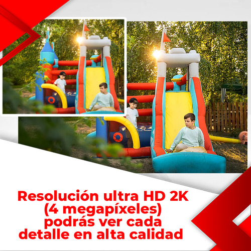 Cámara Seguridad 4g 2k Panel Solar Batería Recargable Audio Color Blanco