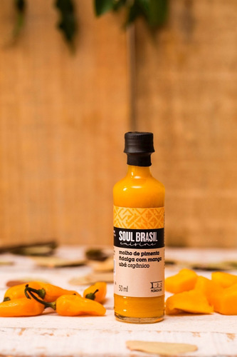 Molho Orgânico Pimenta Fidalga Com Manga 50 Ml - Soulbrasil