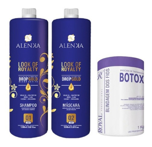 Imagem 1 de 6 de Progressiva Alenka Look Sem Formol + Btxx Blindagem Royal