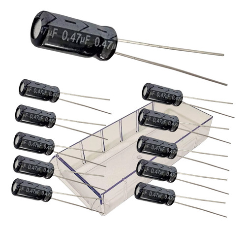 Capacitor Eletrolitico 0,47uf X 50v Envio Imediato