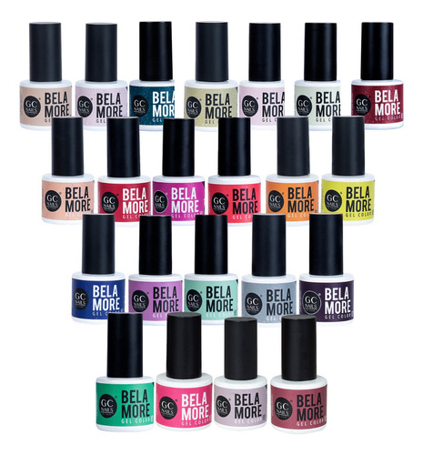 Kit Mayoreo. 20 Belamore Gel Semipermanente. Uñas. Gc Nails Color Pack