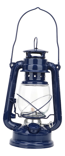 Farol Vintage De Queroseno Azul Dorado De Hierro, 12 Unidade