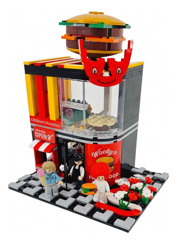 Juego De Bloques De Construcción Para Restaurante, Conjunto