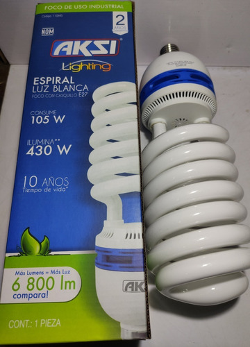 Bombillo Sks 105w Espiral  E27 110v X1 Pieza Mayor Y Detal 