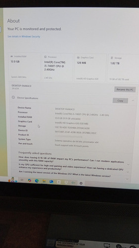 Computadora Todo En Uno Hp Pavilion Core I5 7thgen 12gram (Usado)